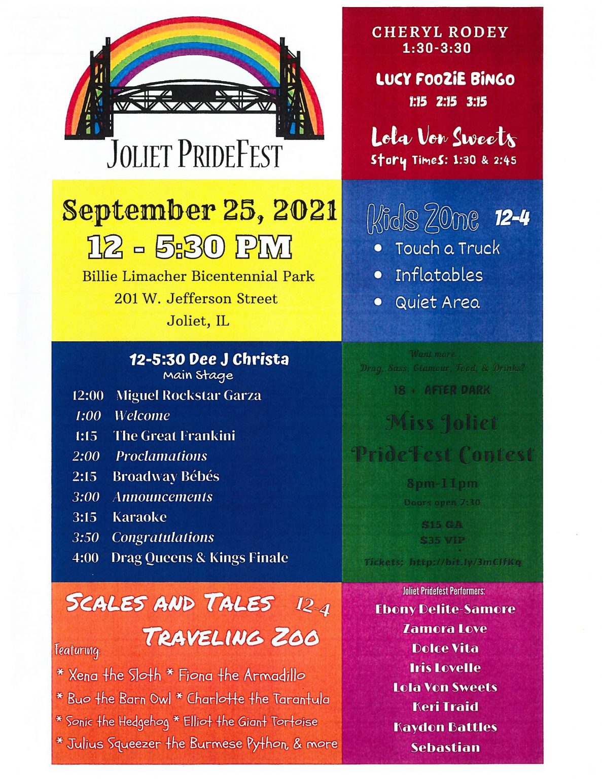 2nd Joliet Pride Fest September 25, 2021